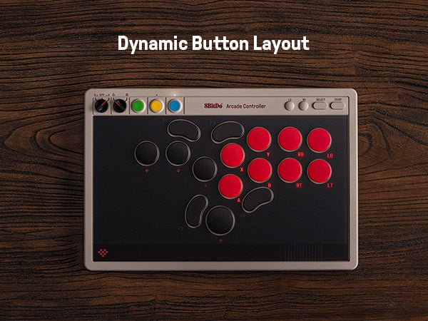 8Bitdo Arcade Controller Bluetooth/2.4G/USB pour Nintendo Switch et Windows - Manettes - 8Bitdo - Shop Just for Games