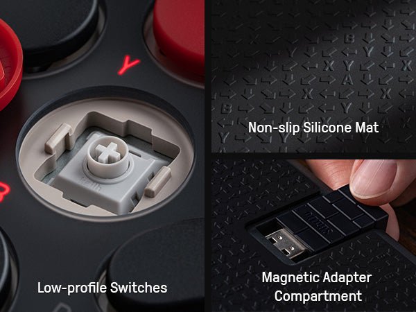 8Bitdo Arcade Controller Bluetooth/2.4G/USB pour Nintendo Switch et Windows - Manettes - 8Bitdo - Shop Just for Games