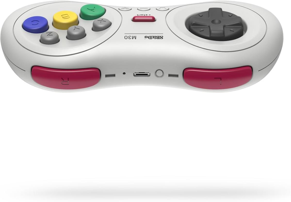 8bitdo Manette Bluetooth 8 boutons M30, couleur Blanche/White compatible sur Switch, Android & PC - Manettes - 8Bitdo - Shop Just for Games