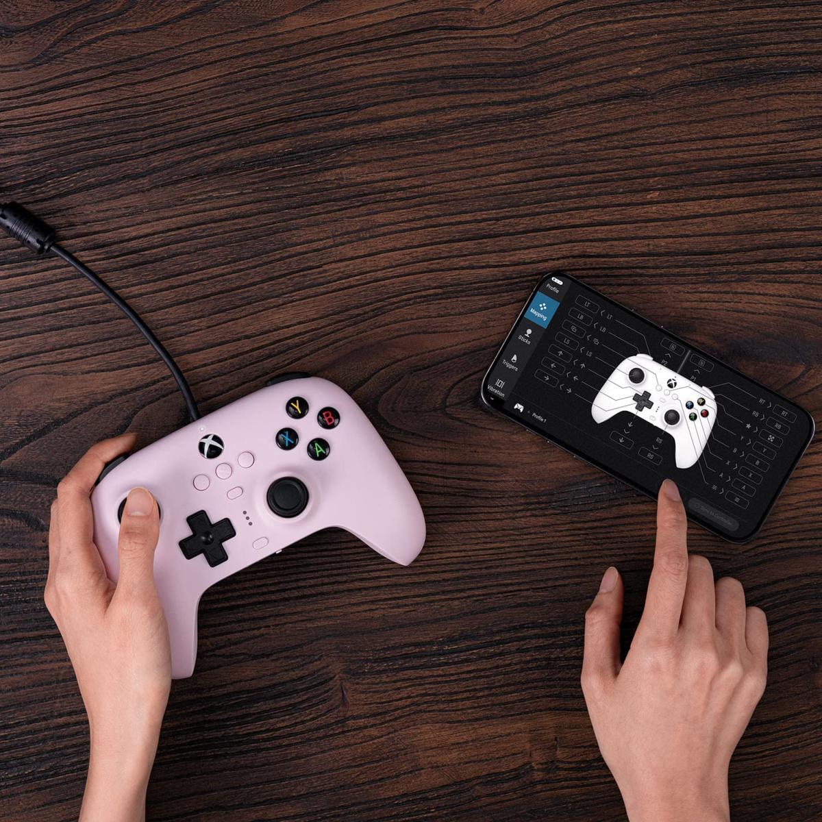8Bitdo manette filaire Ultimate pour Xbox Series X, Xbox Series S, Xbox One, Windows 10/ 11 - Rose - Manettes - 8Bitdo - Shop Just for Games