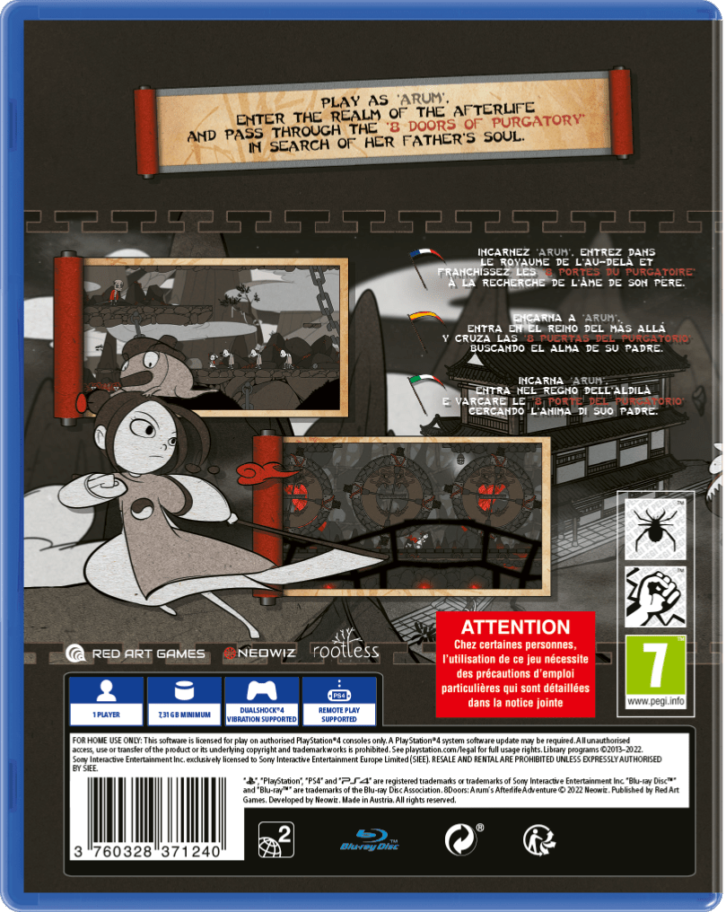 8Doors Arum's Afterlife Adventure PS4 - Jeux Vidéo Physique - Red Art Games - Shop Just for Games