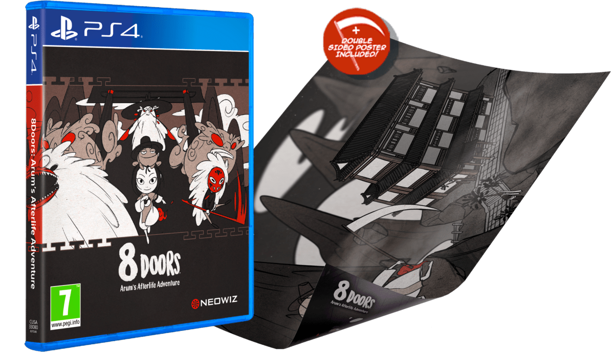 8Doors Arum's Afterlife Adventure PS4 - Jeux Vidéo Physique - Red Art Games - Shop Just for Games
