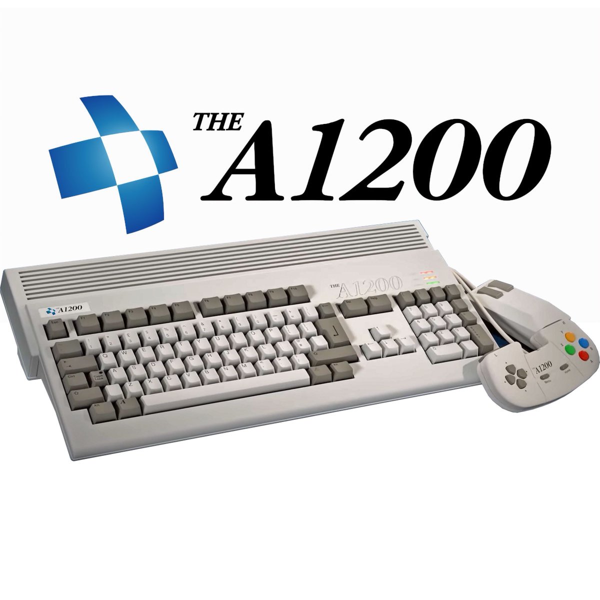 The A 1200 - Amiga 1200 +25 Jeux - Clavier Full Size, Souris et Manette inclus