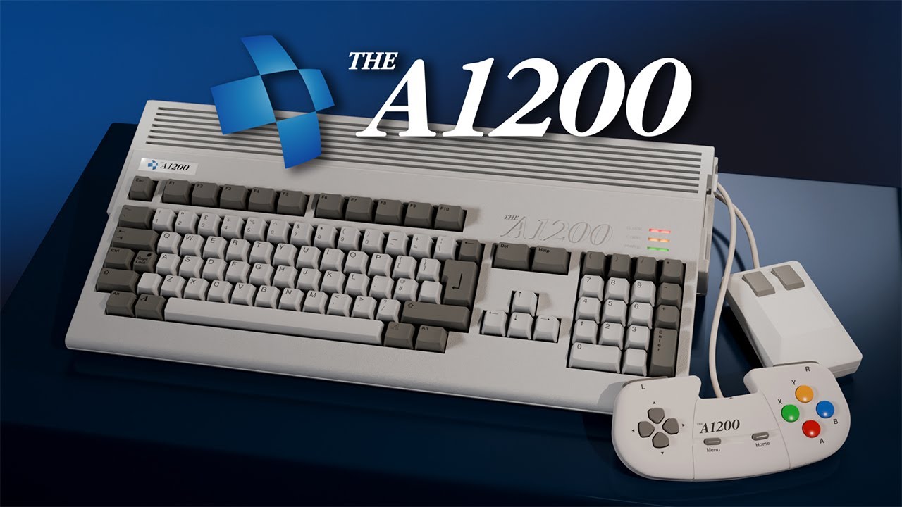 The A 1200 - Amiga 1200 +25 Jeux - Clavier Full Size, Souris et Manette inclus