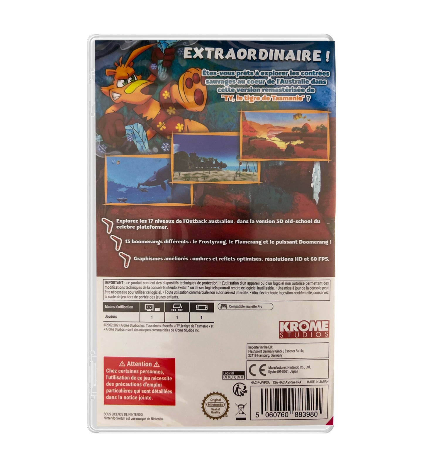 Ty the Tasmanian Tiger HD Nintendo SWITCH