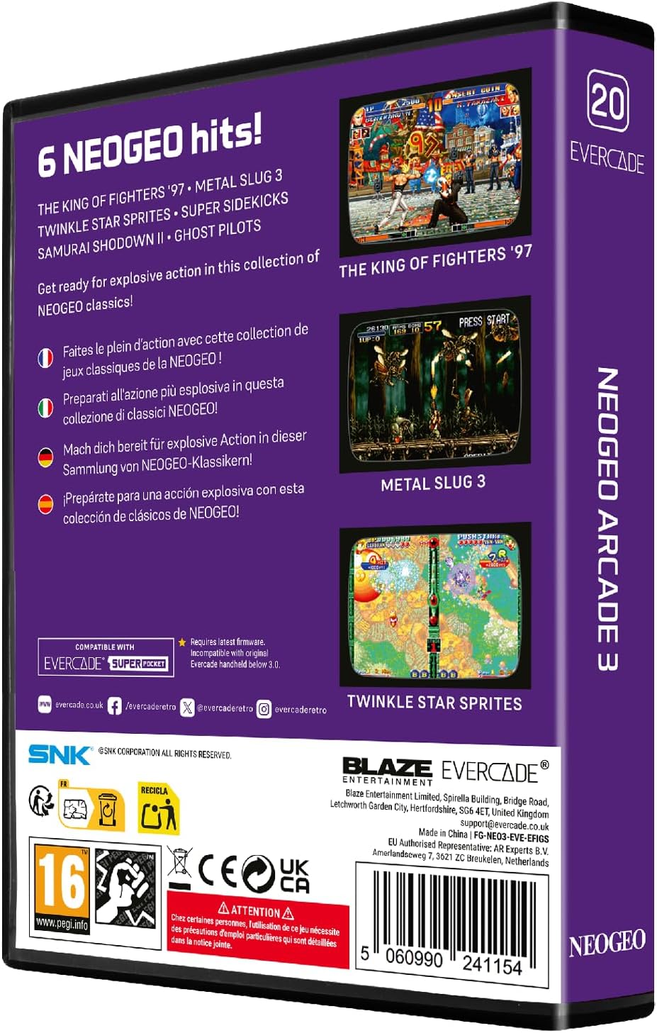 Blaze Evercade - NEOGEO Arcade Collection 3 - Cartouche n°20