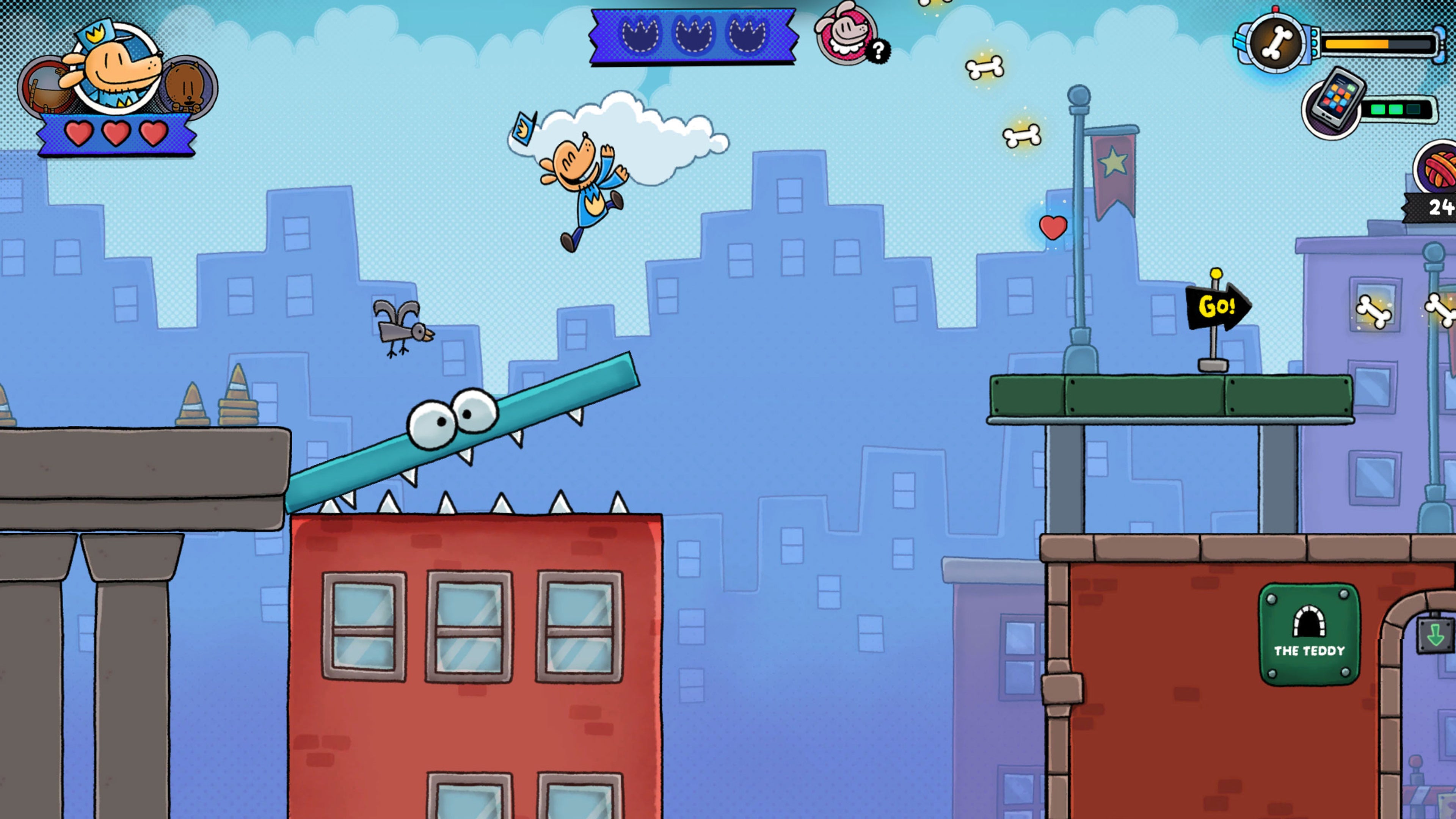 Dog Man Bark in Action Nintendo Switch