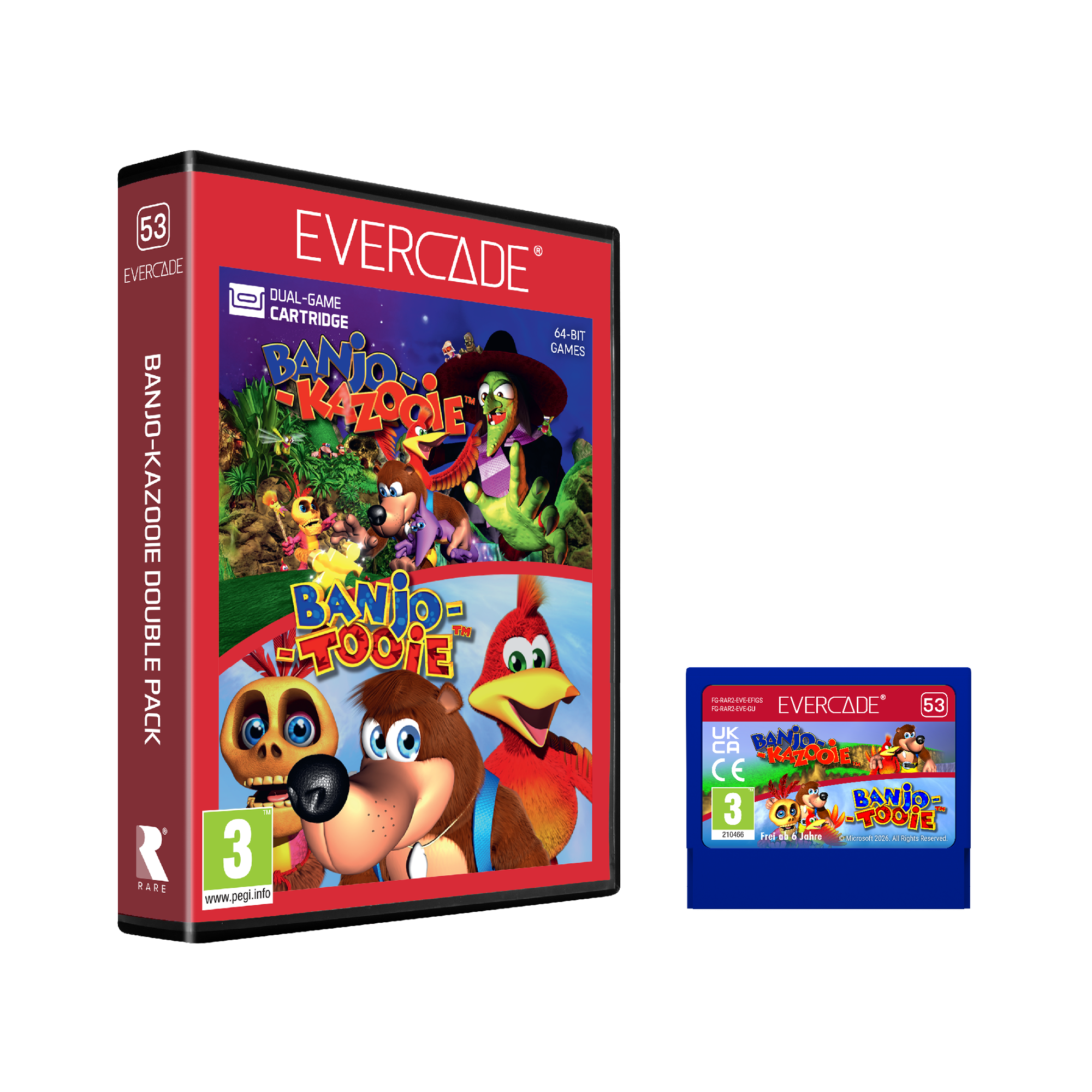 Blaze Evercade - Banjo-Kazooie Double Pack - Cartouche n°53