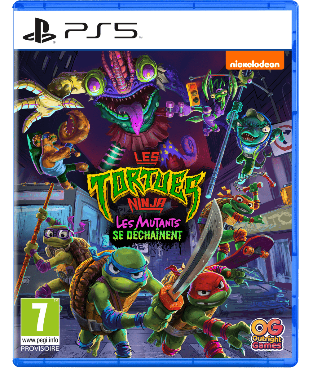Les Tortues Ninja Les Mutants se Déchaînent PS5 - Jeux Vidéo Physique - Outright Games - Shop Just for Games