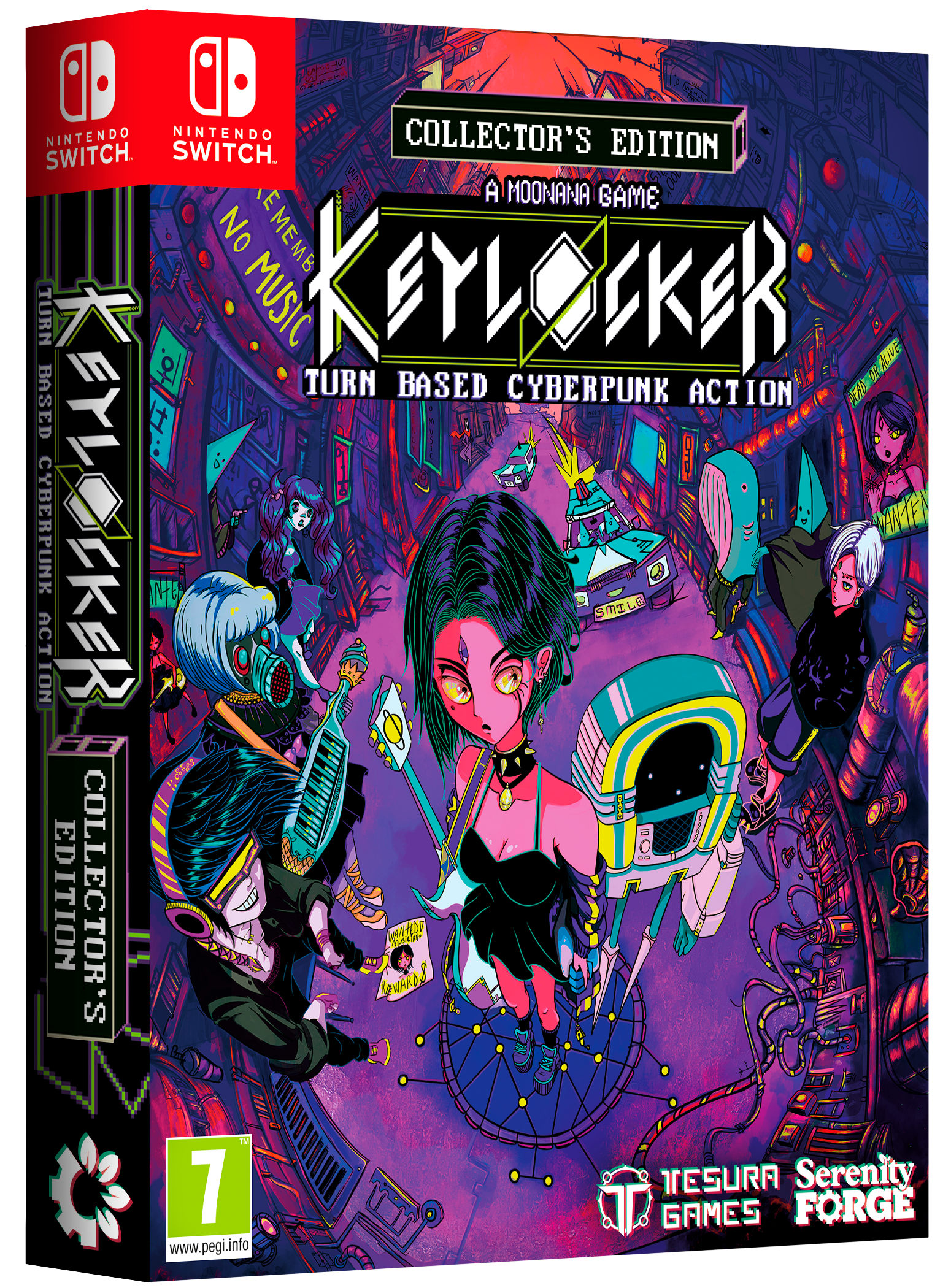 Keylocker Turn Based Cyberpunk Action Collector's Edition Nintendo Switch