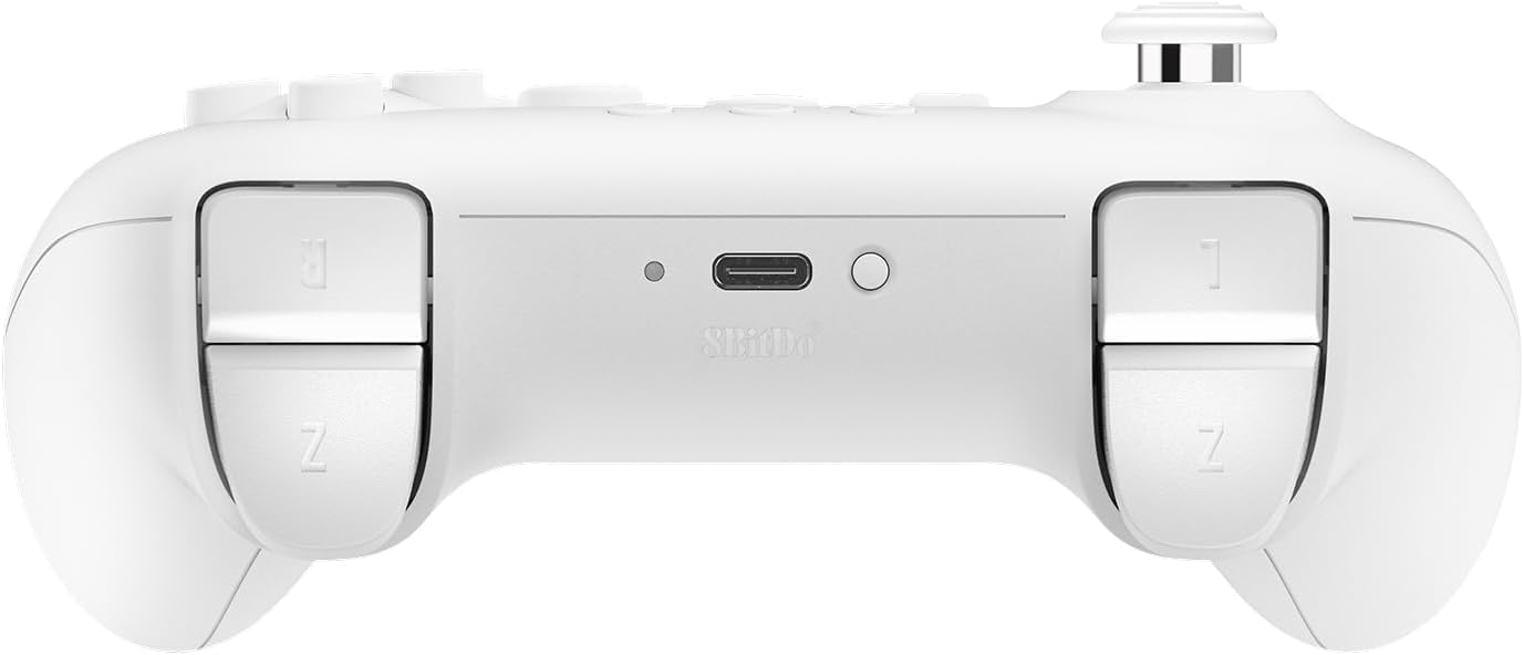 Manette 8BitDo 64 Bluetooth édition blanche - Compatible Analogue 3D, Switch 1 et 2, PC, Mobile (Copie)