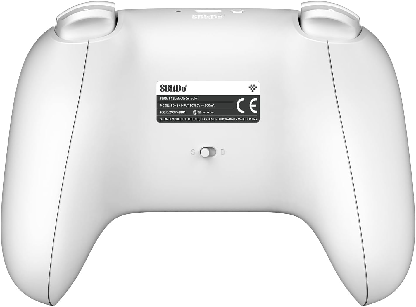 Manette 8BitDo 64 Bluetooth édition blanche - Compatible Analogue 3D, Switch 1 et 2, PC, Mobile (Copie)