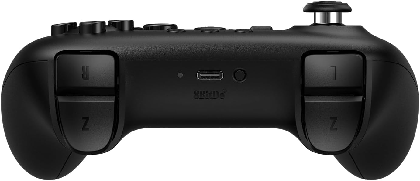 Manette 8BitDo 64 Bluetooth édition noire - Compatible Analogue 3D, Switch 1 et 2, PC, Mobile