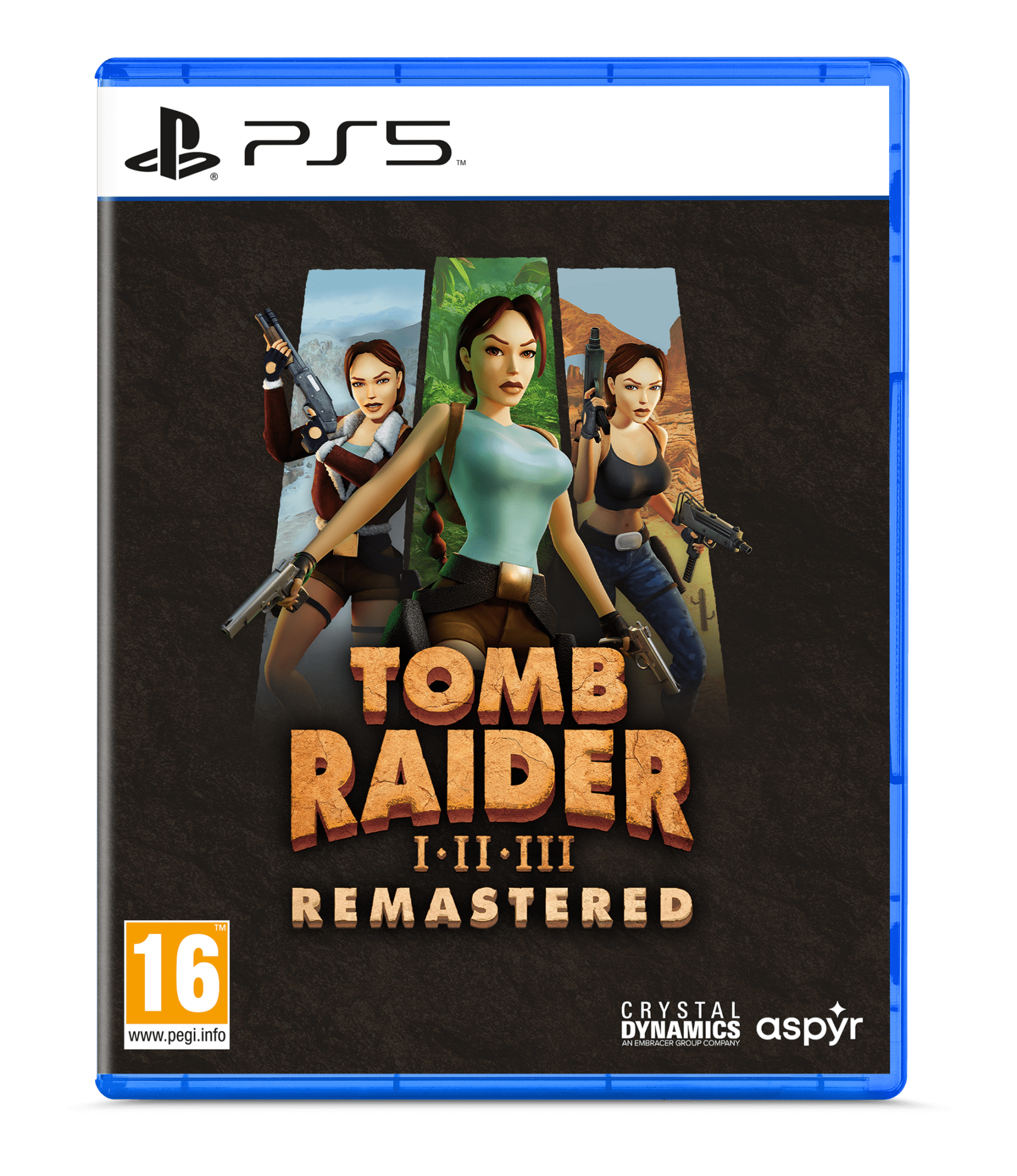 Tomb Raider I - III Remastered Starring Lara Croft PS5 - Jeux Vidéo Physique - Aspyr - Shop Just for Games