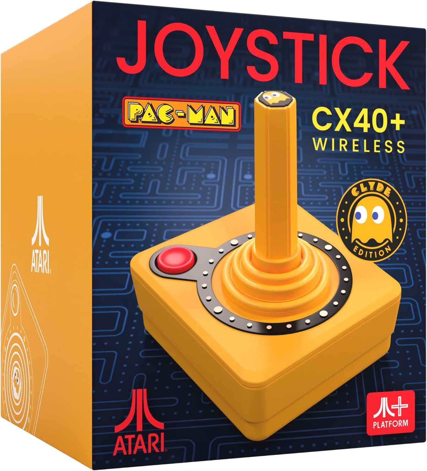 Pac-Man CX-40+ Joystick sans fil - Orange Clyde