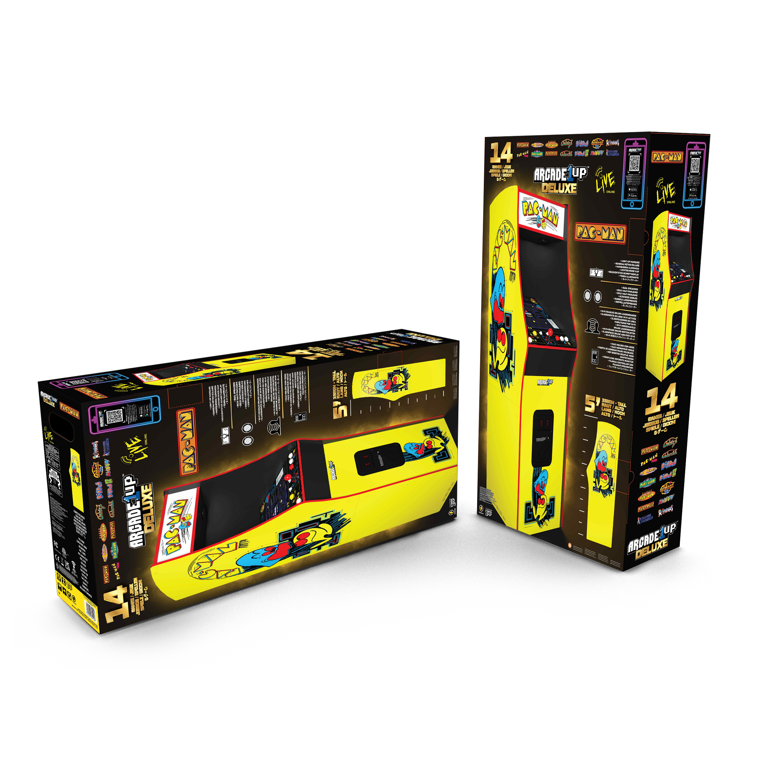 Borne Arcade1Up Pac-Man Deluxe Arcade Machine