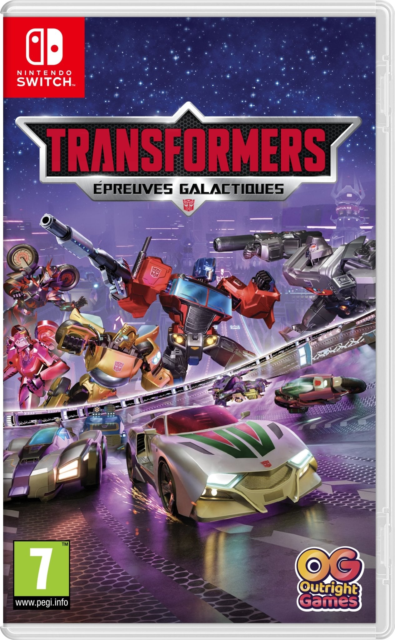 Transformers : Épreuves Galactiques SWITCH - Jeux Vidéo Physique - Outright Games - Shop Just for Games