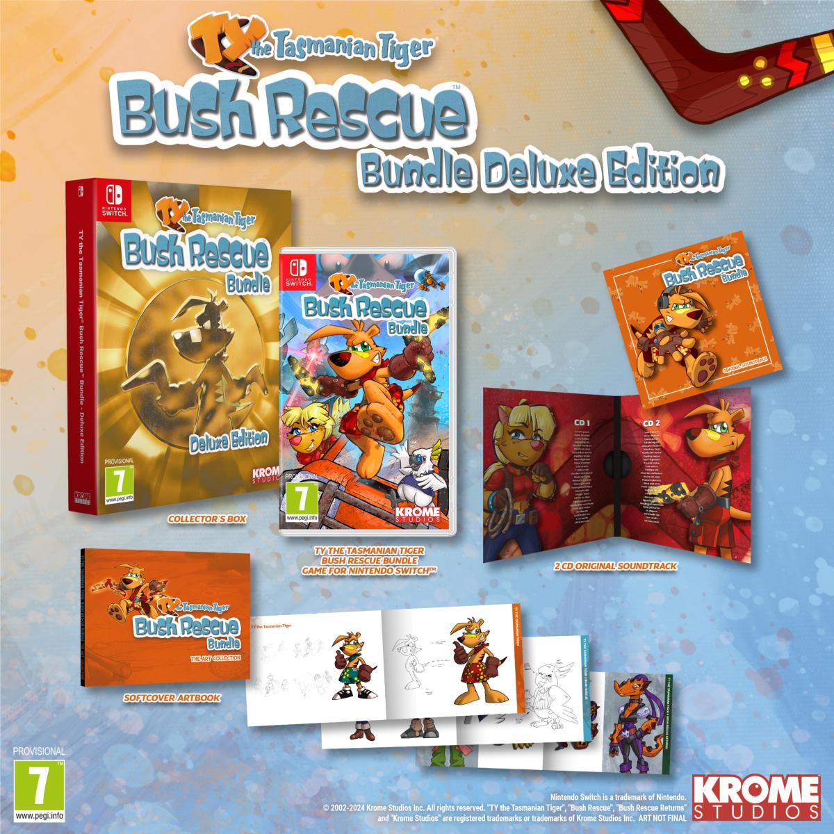 TY the Tasmanian Tiger™ HD Bush Rescue Bundle Deluxe Edition Nintendo Switch - Jeux Vidéo Physique - KROME STUDIOS - Shop Just for Games