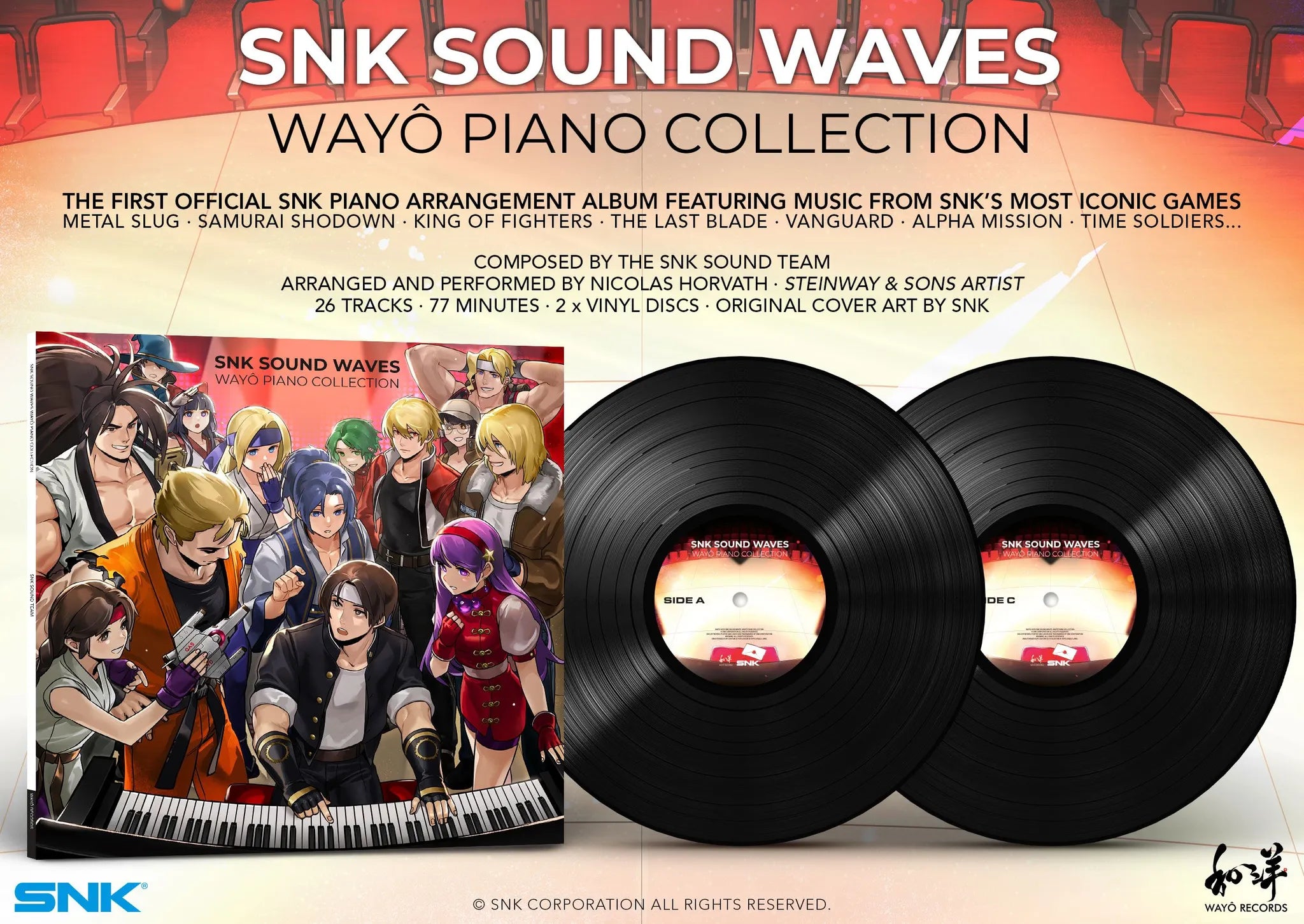 SNK Sound Waves - Wayô Piano Collection Vinyle 2LP
