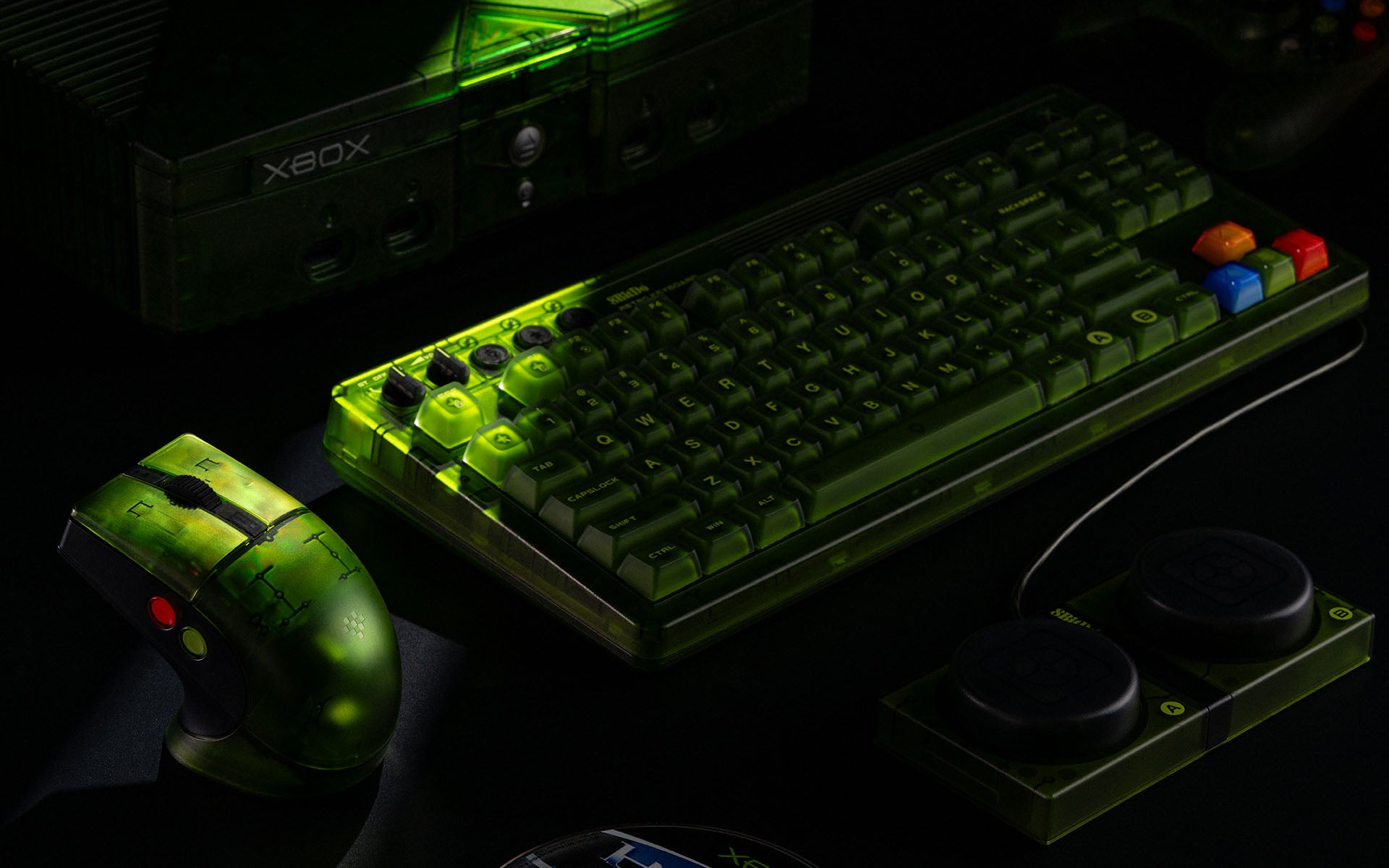 8BitDo Retro Mechanical Keyboard Xbox Edition (Clavier Qwerty 87 touches - DISPOSITION ANSI / ANSI LAYOUT)