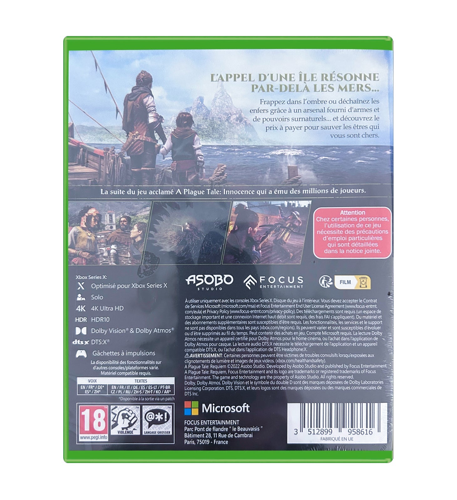 A Plague Tale: Requiem Xbox Series X - Jeux Vidéo Physique - Focus - Shop Just for Games