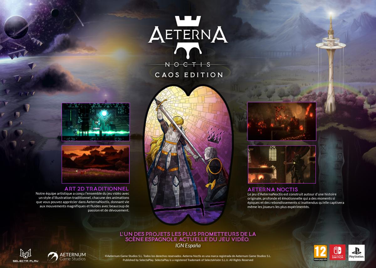 Aeterna Noctis CAOS Edition Nintendo SWITCH - Jeux Vidéo Physique - SELECTA PLAY - Shop Just for Games