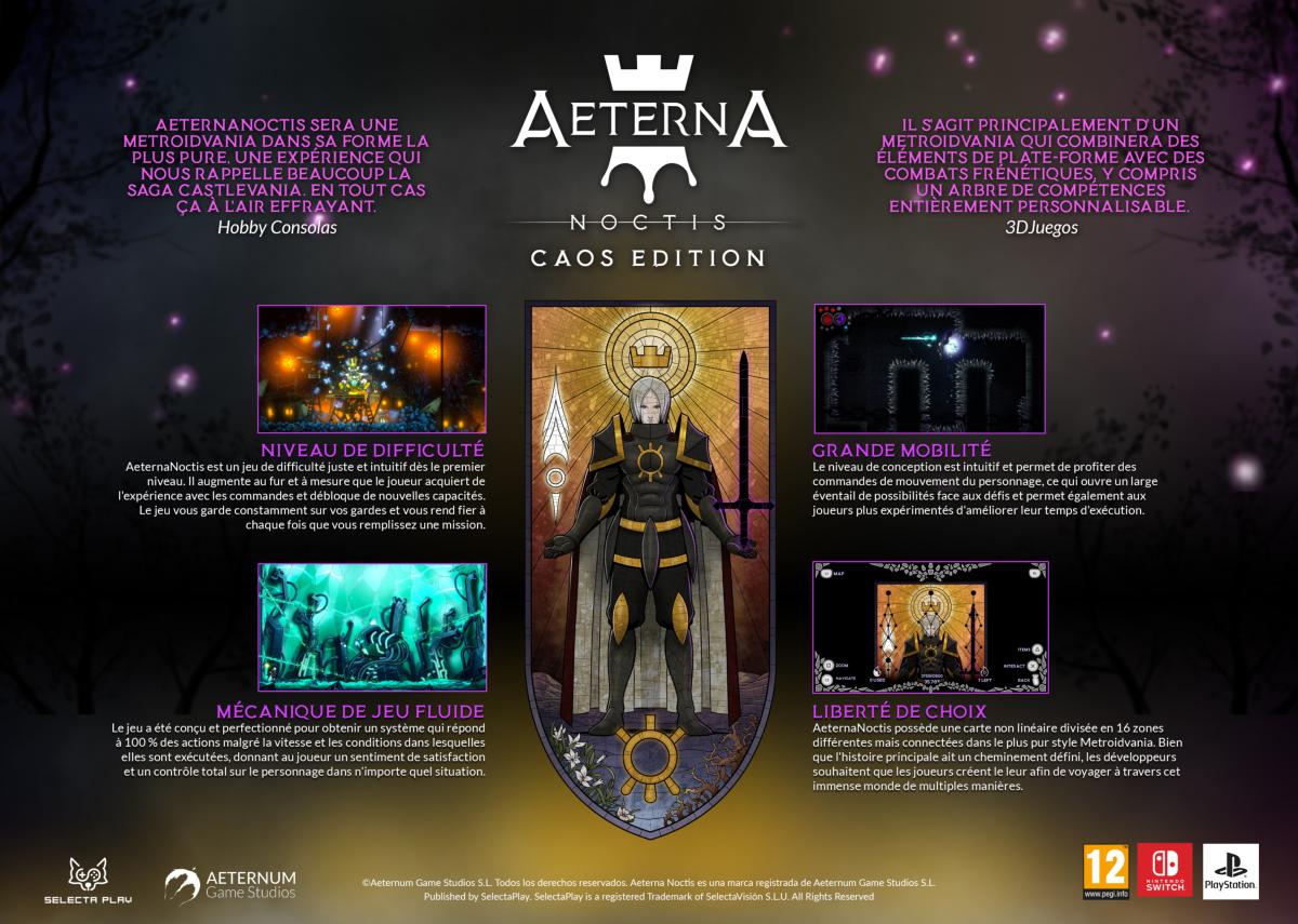 Aeterna Noctis CAOS Edition Nintendo SWITCH - Jeux Vidéo Physique - SELECTA PLAY - Shop Just for Games