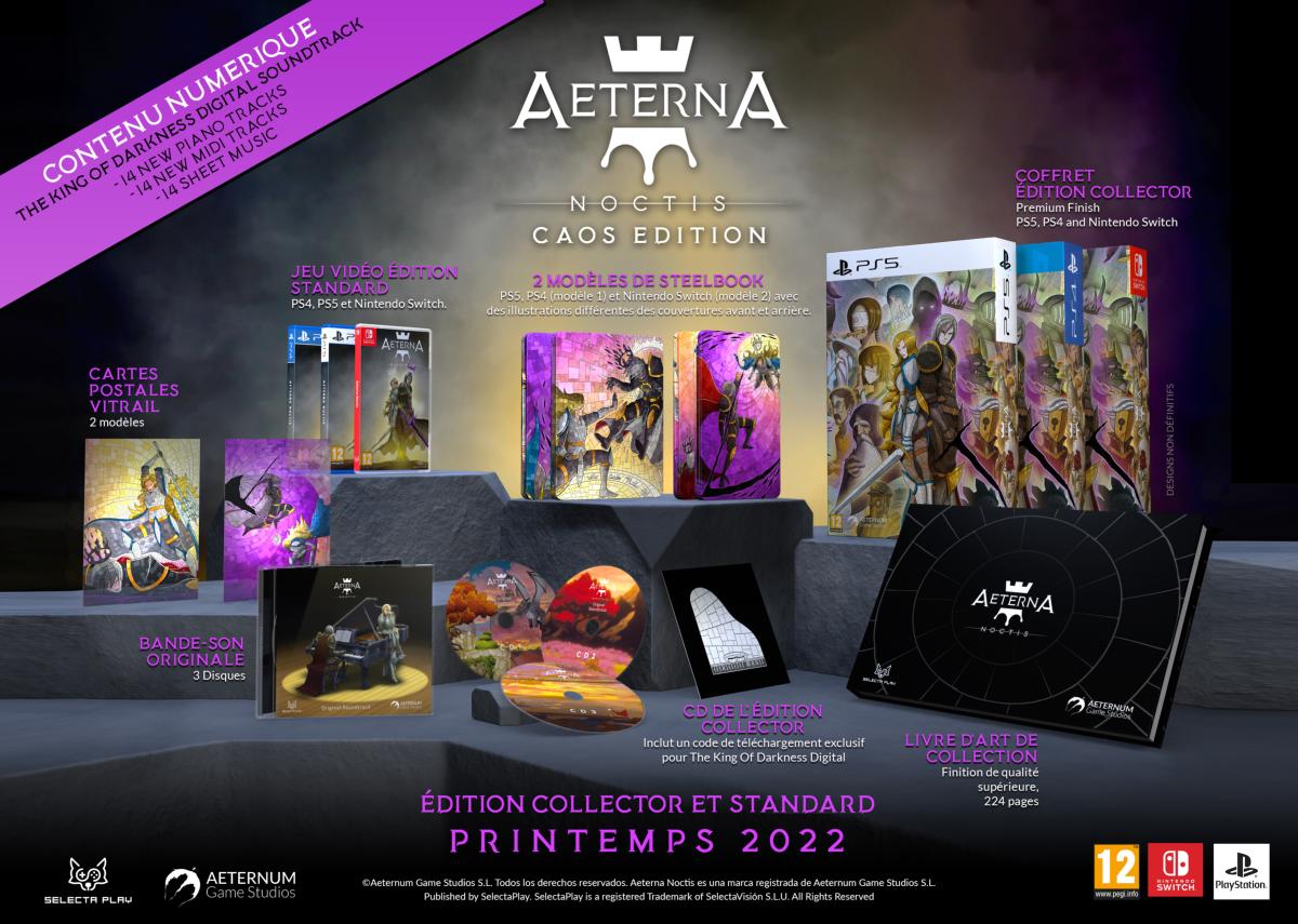 Aeterna Noctis CAOS Edition Nintendo SWITCH - Jeux Vidéo Physique - SELECTA PLAY - Shop Just for Games