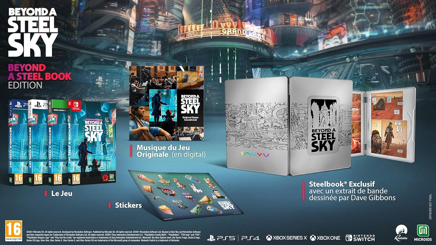 Beyond a Steel Sky Steelbook Edition PS4 - Jeux Vidéo Physique - MICROIDS - Shop Just for Games