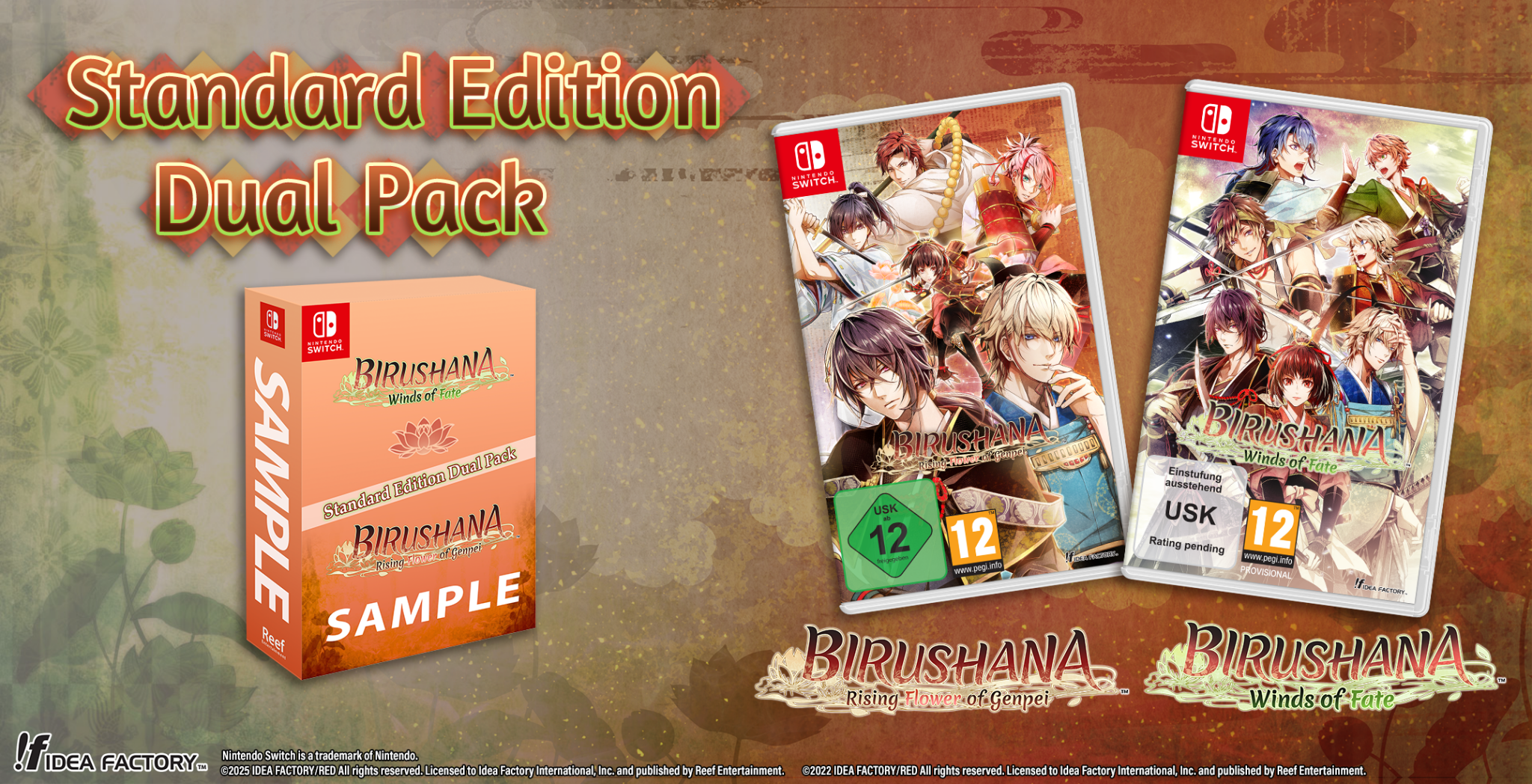 Birushana: Rising Flower of Genpei & Winds of Fate Dual Pack Nintendo Switch - Jeux Vidéo Physique - Reef Entertainment - Shop Just for Games