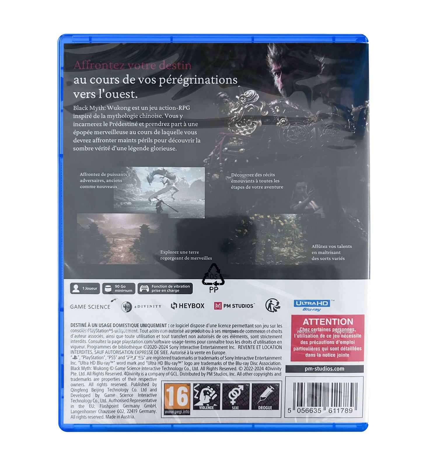 Black Myth Wukong PS5 - Jeux Vidéo Physique - Game Science - Shop Just for Games