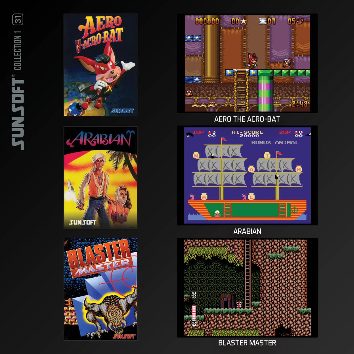 Blaze Evercade - Sunsoft Collection 1 - Cartouche n°31 - Jeux Rétro - Evercade - Shop Just for Games