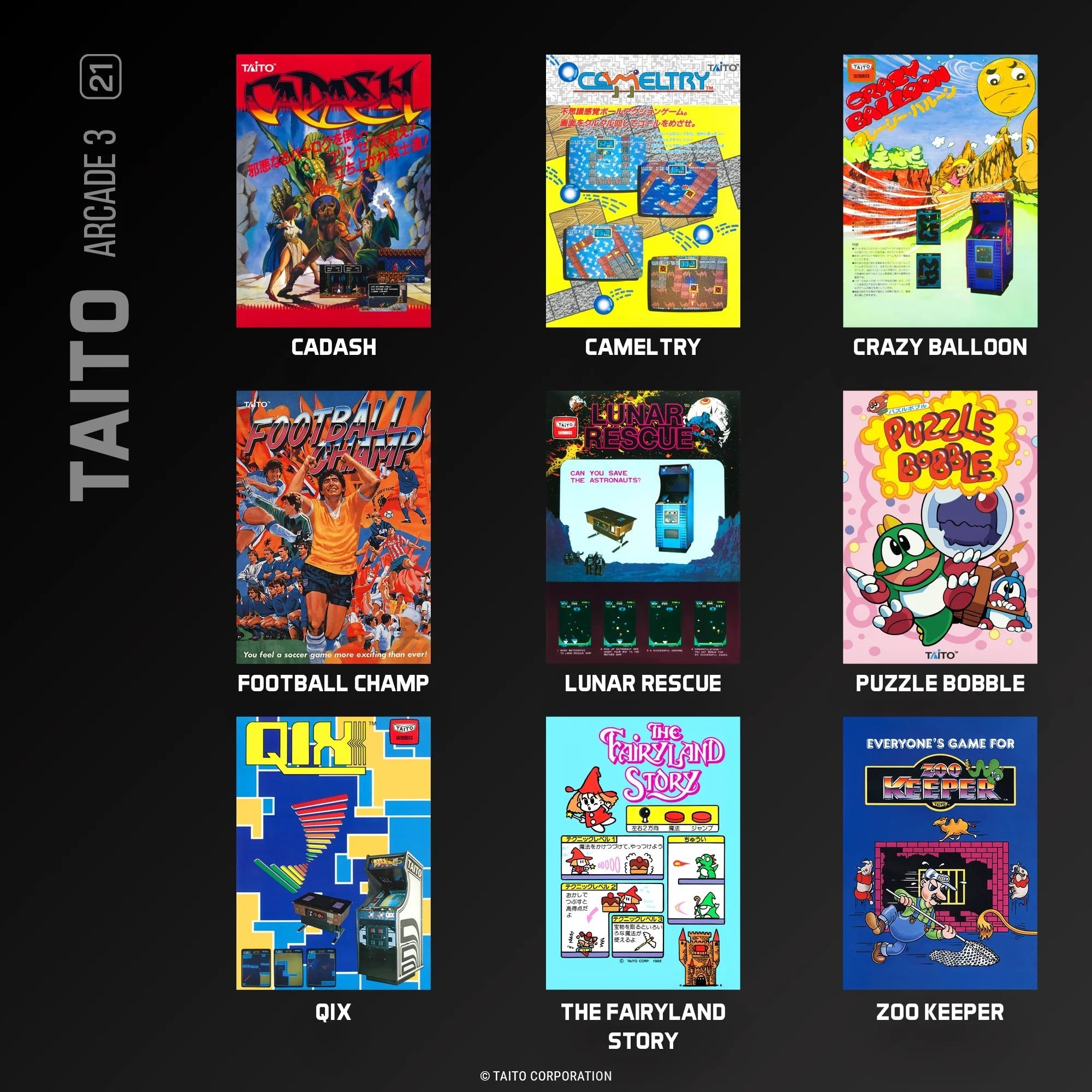 Blaze Evercade - TAITO Arcade Collection 3 - Cartouche n°21 - Jeux Rétro - Evercade - Shop Just for Games