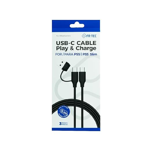 USB - C Câble Play & Charge 3m PS5 - Câbles et Chargeurs - BLADE - Shop Just for Games