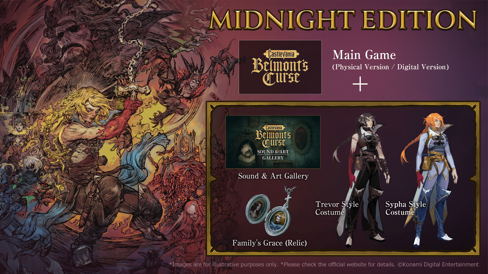 Castlevania Belmont’s Curse Midnight Edition SWITCH - Jeux Vidéo Physique - Konami - Shop Just for Games