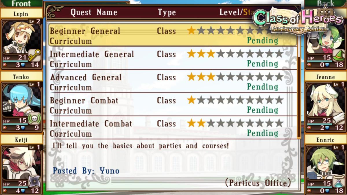 Class of Heroes 1 & 2 Complete Edition Nintendo SWITCH - Jeux Vidéo Physique - PQUBE - Shop Just for Games