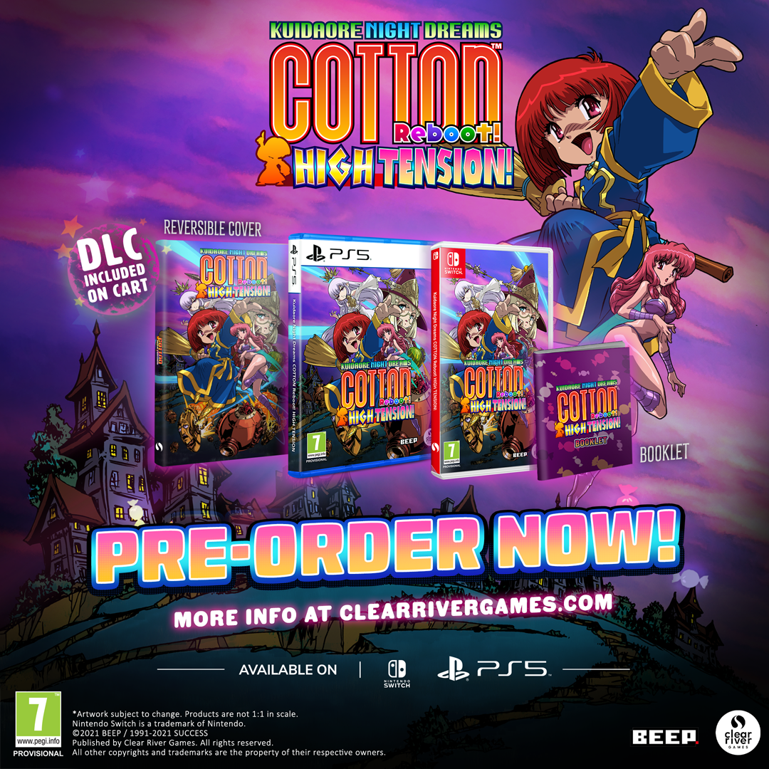 Cotton Reboot! High Tension! PS5 - Jeux Vidéo Physique - Clear River Games - Shop Just for Games