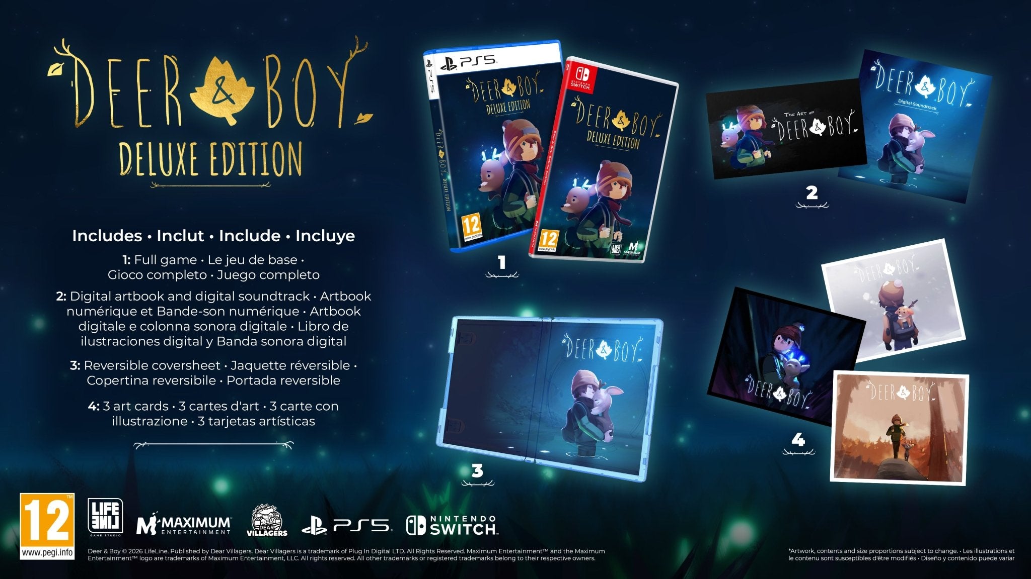 Deer & Boy Deluxe Edition Nintendo Switch - Jeux Vidéo Physique - Maximum Entertainment - Shop Just for Games