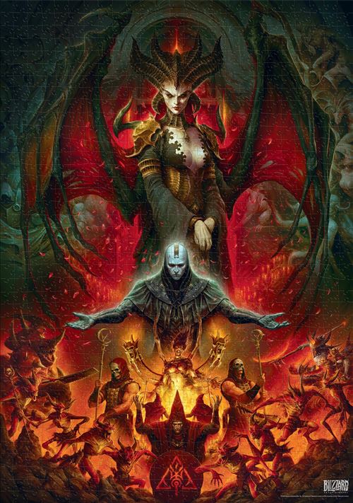 Diablo IV Lilith Composition Puzzle 1000 Pieces