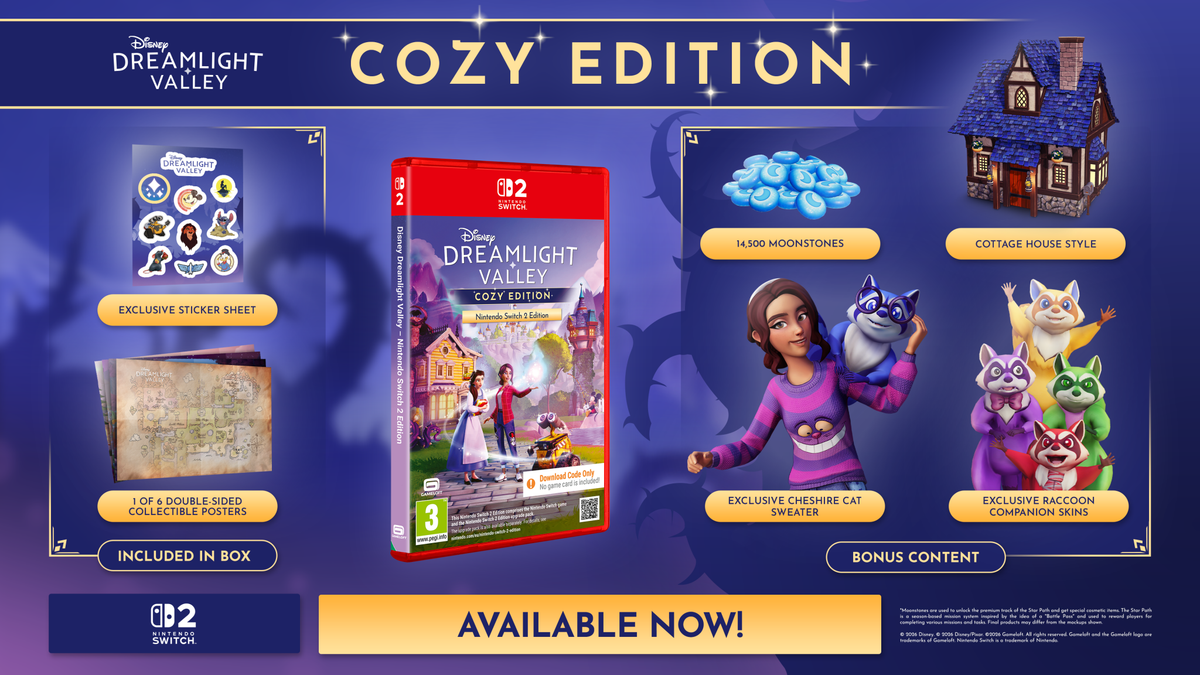 Disney Dreamlight Valley Cozy Edition Nintendo Switch 2 - Jeux Vidéo Physique - Gameloft - Shop Just for Games