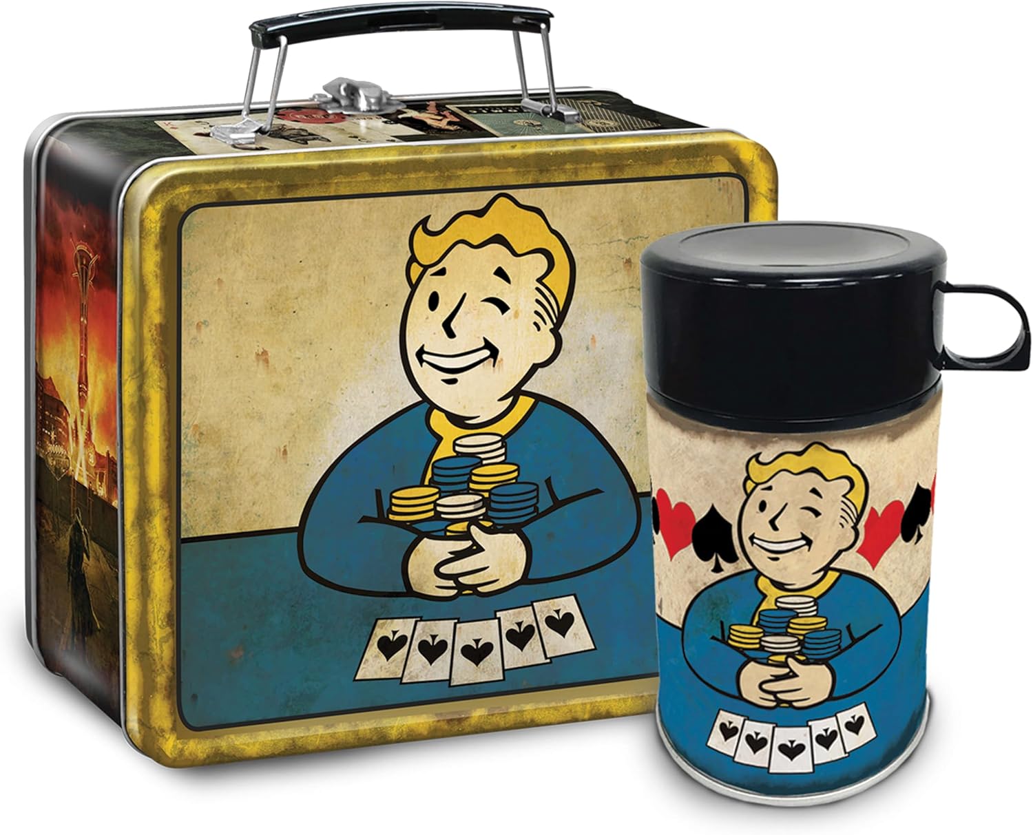 Fallout Vault Boy New Vegas Lunchbox & Flask - Lunch Boxe - UIE - Shop Just for Games