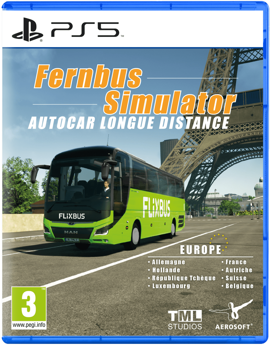 Fernbus Simulator Autocar Longue Distance PS5 - Jeux Vidéo Physique - Aerosoft - Shop Just for Games