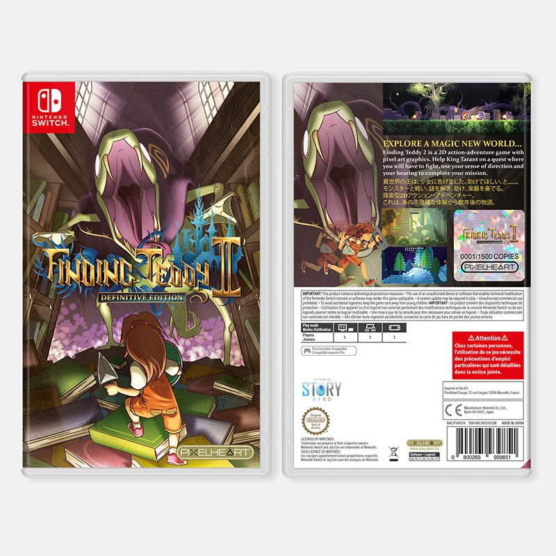 Finding Teddy 2 Switch "Japan Cover" - Jeux Vidéo Physique - PixelHeart - Shop Just for Games