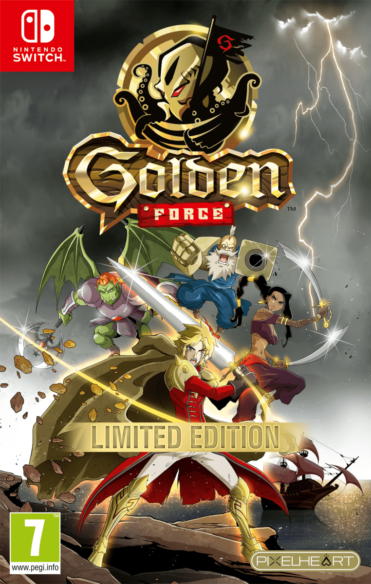 Golden Force Edition Limitée FuturePak Switch - Jeux Vidéo Physique - PixelHeart - Shop Just for Games