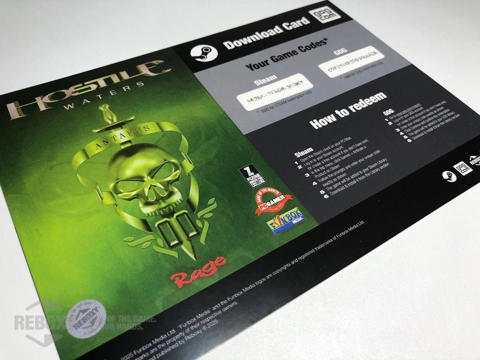 Hostile Waters PC Edition Reboxy Classic (CD - Rom +Steam + GOG) - Jeux Vidéo Physique - Funbox - Shop Just for Games
