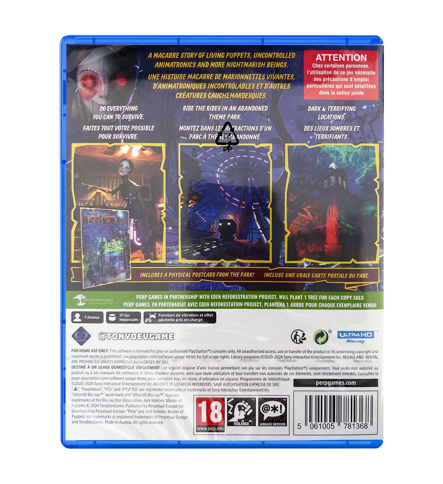 Jack Holmes Master of Puppets PS5 - Jeux Vidéo Physique - PERP GAMES - Shop Just for Games
