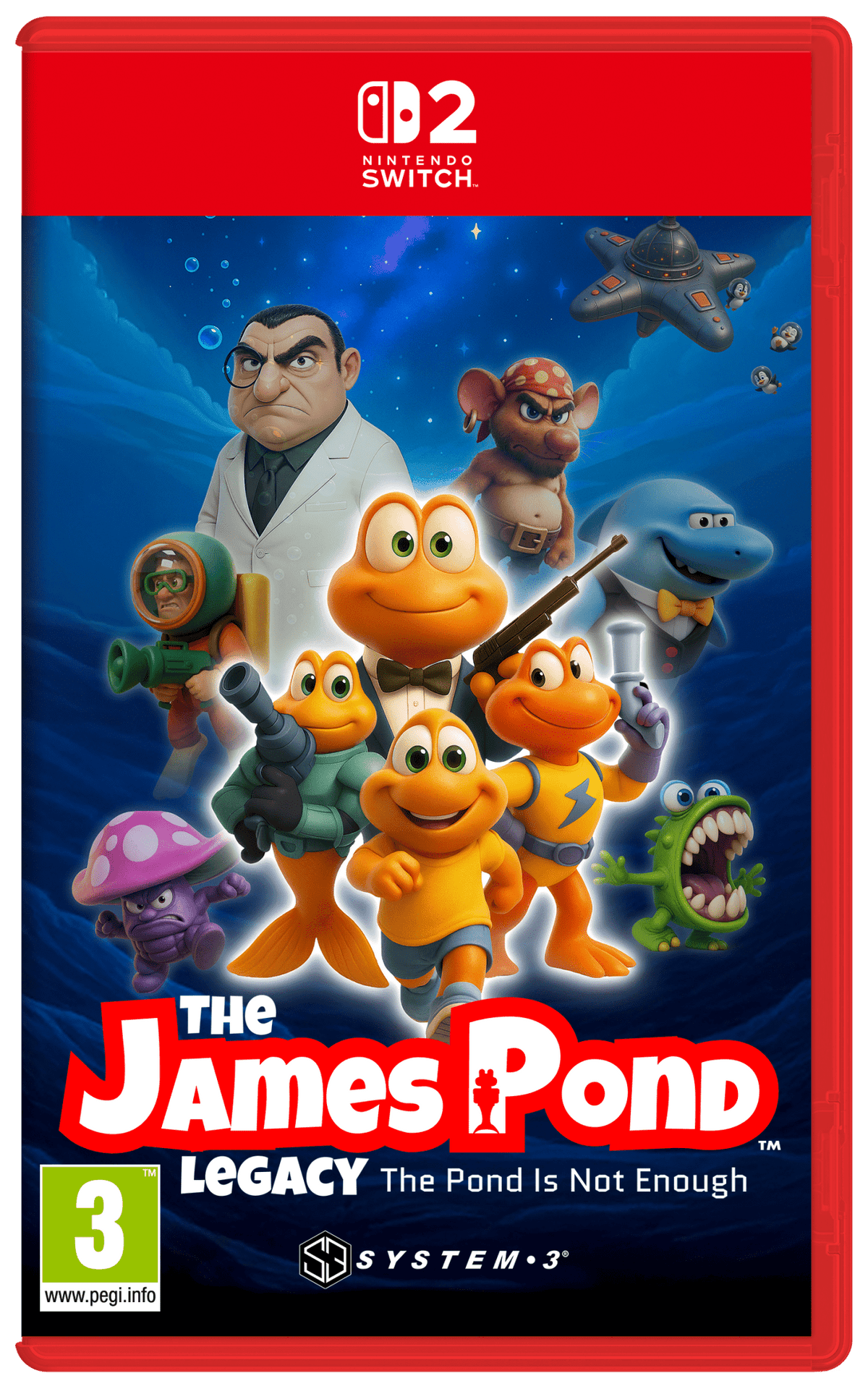James Pond Legacy The Pond is Not Enough Switch 2 - Jeux Vidéo Physique - SYSTEM 3 - Shop Just for Games