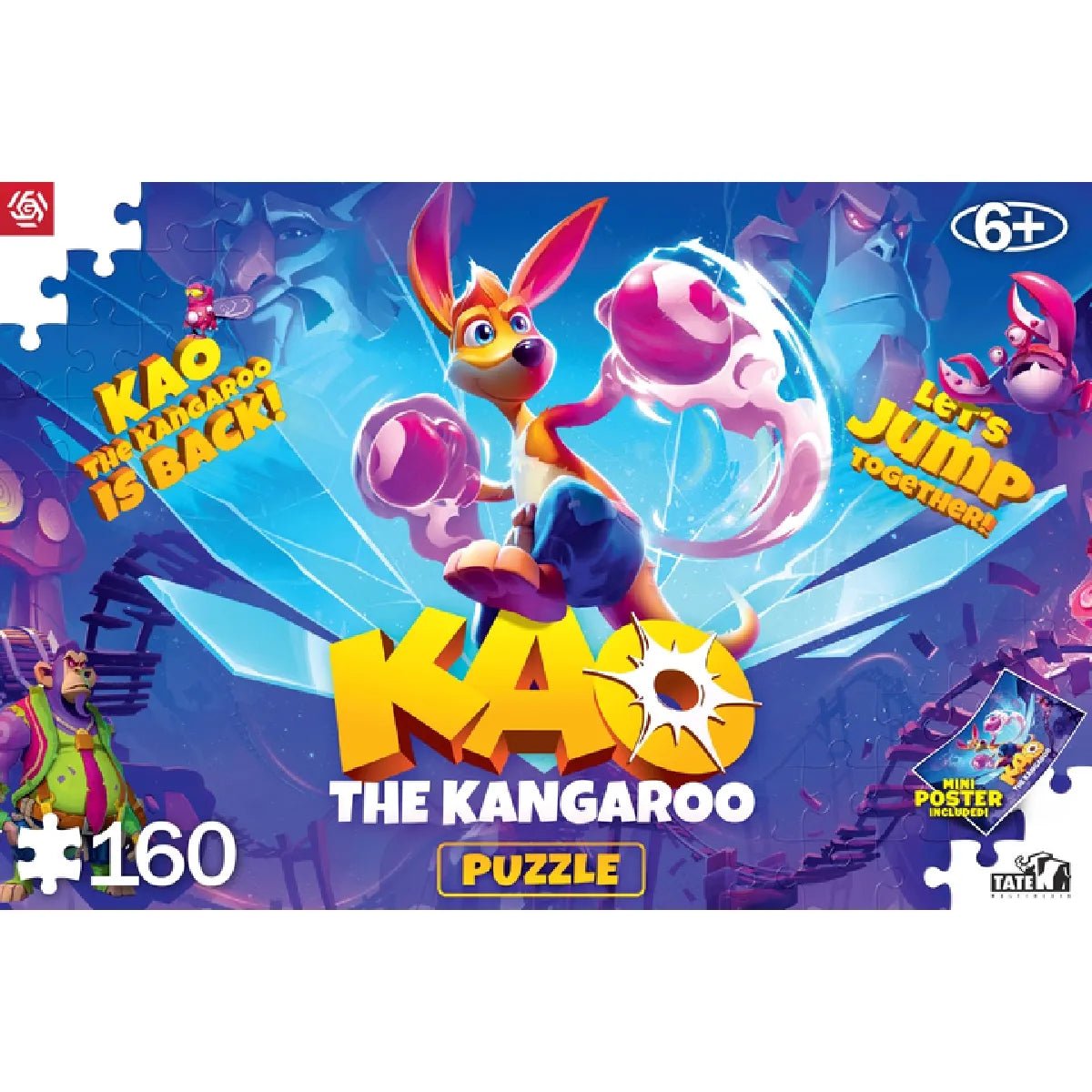 Kao The Kangaroo - Kao is Back Puzzle 160 pièces - Puzzles - TATE MULTIMEDIA - Shop Just for Games
