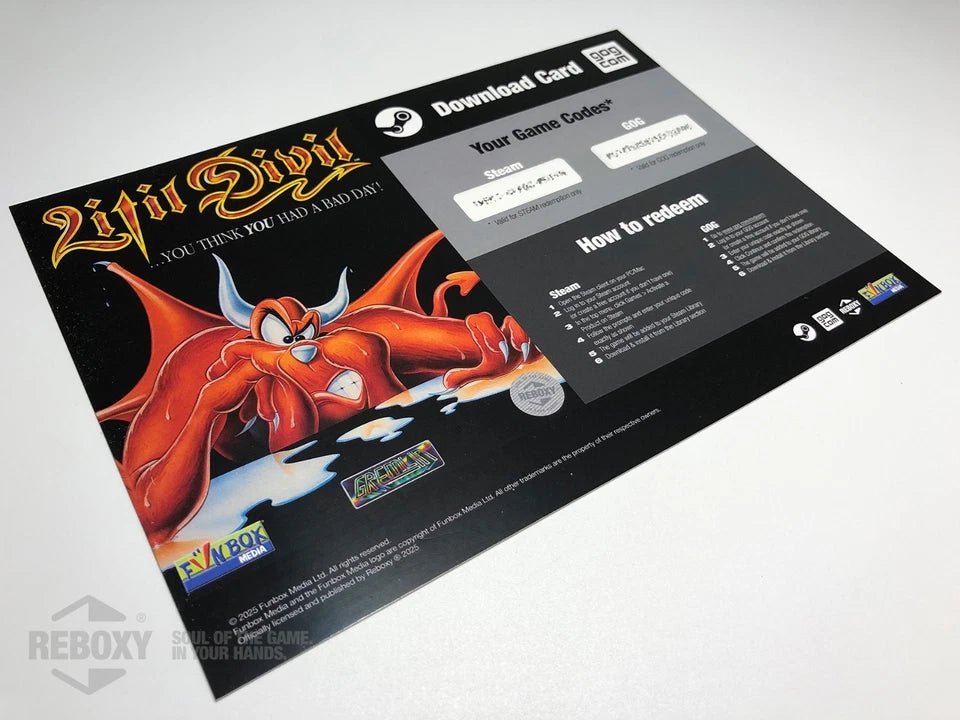 Litil Divil PC Edition Reboxy Classic (CD - Rom +Steam + GOG) - Jeux Vidéo Physique - Funbox - Shop Just for Games