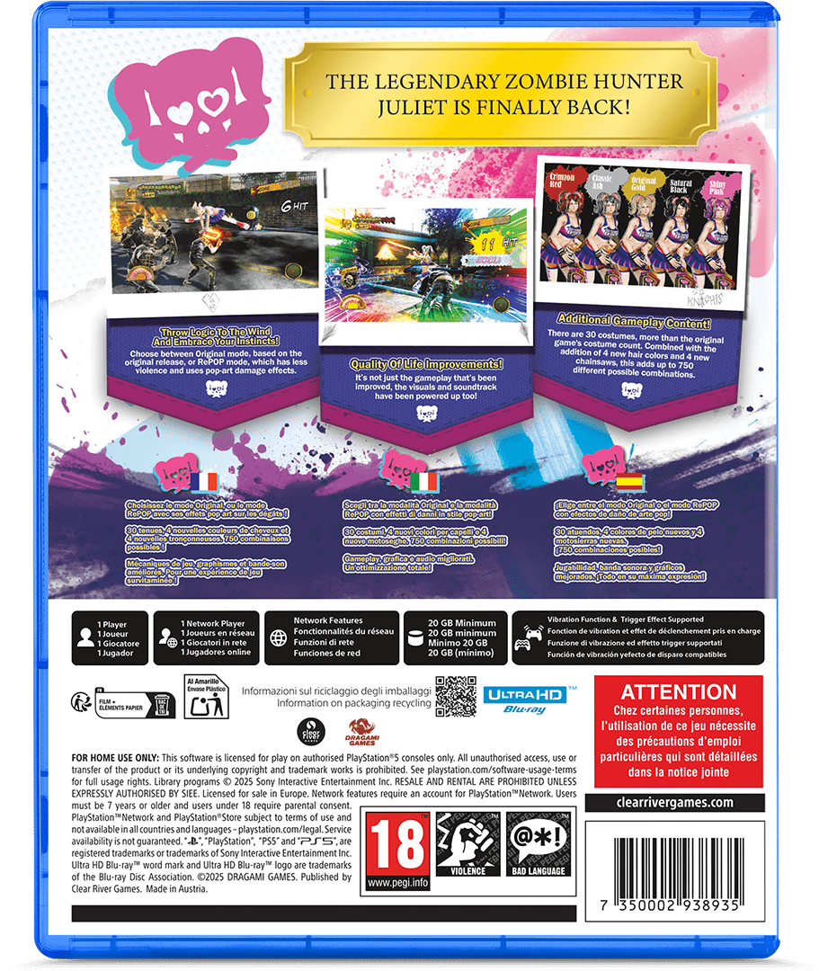 Lollipop Chainsaw RePOP PS5 - Jeux Vidéo Physique - Clear River Games - Shop Just for Games